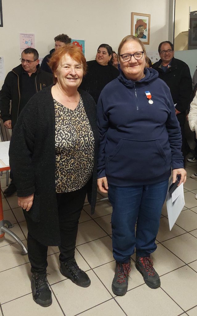 Bernadette Venturini et Madame Aimard Présidente de l'association PEP19